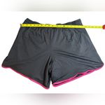 Danskin Gray Athletic Shorts with Pink Trim | Size XL Photo 6
