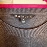 Athleta Highland Crossback Sweater Charcoal Gray Open Back Athleisure Womens S Photo 2