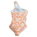 Kona Sol  One Shoulder Floral Swimsuit Women’s Size M NWT Pink Orange One Piece Photo 2