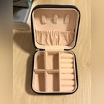 Black Vegan Leather Jewelry Case Photo 2