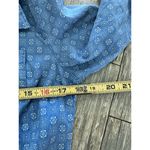 Cinch Women's Blue Medallion Print Collared Button-Down Shirt Size Small Photo 5