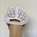 White Floral Lace Cap Photo 2