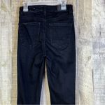 American Eagle  Straight Leg Skinny Black Distressed Ripped Size 0 Short … Photo 4