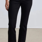 Apiece Apart Ultra High Rise Kick Flare Slim Camilla Jeans Black Stretch Size 29 Photo 0