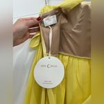 NWT Yellow Miss Circle New York High Slit Yellow Chiffon Maxi Dress Size S Photo 4