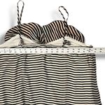 No Boundaries Black and White Striped Ruffle Spaghetti Strap Tank Top Cami Boho Bohemian XXL Photo 5