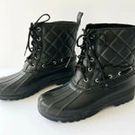 SPERRY Top Sider Women’s Size 7 Gosling Black Quilted Boots Waterproof Ankle‎ Photo 0