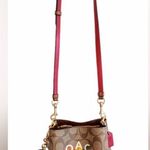 Coach  Brown Crossbody Bag with Rainbow Design Photo 2