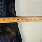 Vintage Black Sleeveless Maxi Dress Geometric Abstract Beach Fish Size Large Photo 5