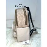 Coach 🔥🎁NWT! Court Backpack in Signature Canvas Sand/Chalk CZ176 Msrp:$450.00 Photo 7