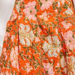 Free People  End Of The Island Godet Skirt Orange Sz 4 Photo 1