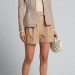 Theory ππ Check Zip-Front Sculptured Jacket Grid Street Ivory Checker Print NWT Photo 0