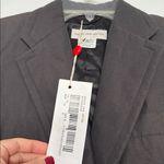 Dries Van Noten NWT  Charcoal Gray Embroidered Blazer Outerwear 100% Cotton Sz 36 Photo 4