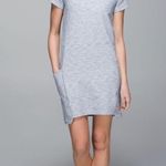 Lululemon  Womens Cut Above Tee Shirt Dress in Blue Heathered Spacedye Size 6 Photo 1