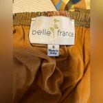 Belle France Yellow and Pink Ruched 3/4 Sleeve Blouse Photo 5