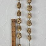 Vintage Resin Beads Wall Rosary 64" St. Anthony of Padua Carved Catholic Rosary Photo 11