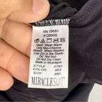 MiracleSuit  Black Sexy Sheer Shaping Cami Bodysuit Women’s Sz 36D Photo 4