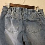 D. Jeans  Elastic Waist Blue Jeans Straight Leg Stretch Denim Size 8 Photo 2