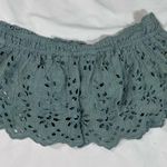 Free People Light Blue Lace Crop Top Photo 0