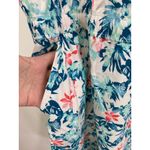 Ocean Coast Tropical Floral Resort Active Beach Dress Size 3X Stretch Pockets Green Photo 4