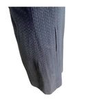 Ann Taylor Textured Black Knee Length Career Dress Big Button Size 4 office Photo 6