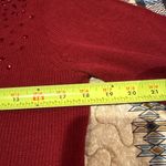 Juicy Couture  Red sequined mock neck sweater women’s M Photo 6