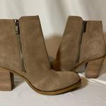 Lucky Brand Ankle Embroidered Boots Elenor Tan Suede 8M Photo 6
