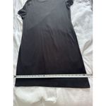 Calvin Klein  Little Black Dress Embellished Logo Gold Short Sleeve Women's XL Photo 6