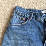 ZARA  Jean Skirt Womens Blue Y2K festival Denim Flat raw hem Front Mini medium Photo 5