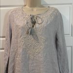 Roberta Roller Rabbit Roller Rabbit “Sora” Grey Linen Dress XS Photo 3