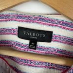 Talbots  Striped Tweed Blazer Sz 4P Multicolor Jacket Preppy Office Career Lined Photo 7
