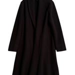 Eileen Fisher  Boiled Wool Coat Chocolate Brown Capsule Minimalist Size Small Photo 0