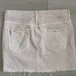 MOTHER Denim MOTHER Superior The Vagabond Mini Fray Skirt in Soft Pink Photo 13
