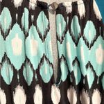 NY & Co Sleeveless Maxi Dress Blue Flowy Boho Western Aztec Coastal Cowgirl Sz M Size M Photo 5