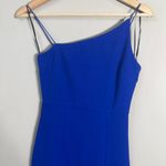 Hello Molly  Outta Cash Midi Dress Women's XS 2 Blue Slit Cocktail Party NWOT Photo 8