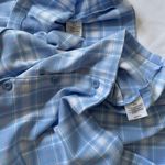 Brandy Melville /John Galt Matching Set, Cara Skirt Vivian Top - Light Blue Plaid Photo 11