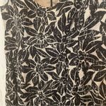 Michael Kors  Linen Floral Cap Sleeve Dress-Khaki/Black size 6 Photo 3