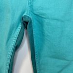 Kate Spade  Saturday Jeans Teal Green Turquoise Two Toned Skinny Pants Sz 25 Photo 2