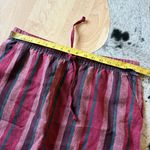 Garnet Hill Striped Easy Linen Pull-On Skirt Size Medium Photo 2