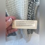 RD Style NWT  oversized black / cream acrylic blend open front cardigan; size S Photo 4