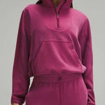 Lululemon  Brushed Softstreme Ribbed Half Zip Pullover Size 4 Sweater deep lush Photo 0