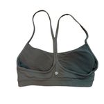 Lululemon Womens Flow Y Size 8 Dark Green Sports Bra With Pads Activewear Photo 2