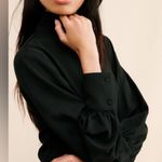 Anthropologie Maeve Women’s Black Long Sleeve Mock Neck Midi Dress Small Photo 5