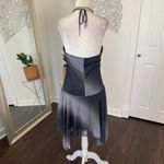 GRACE Silver Black Sequin Glitter Witchy Vampy Asymmetric Gothic Dress L Size L Photo 4