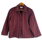 Coldwater Creek Asian Flair Embossed Maximalist Multicolor Jacket Plus Size 1X Photo 0