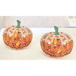 Pumpkin Earrings New Rhinestones Pierced Posts Thanksgiving Fall Festive Harvest Green Photo 11