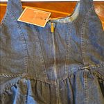 NWT Dark Blue Denim Ruffle Dress Photo 3