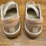 Dolce Vita Zina Plush Sneakers Natural Linen Leather | Size 8 White Photo 6