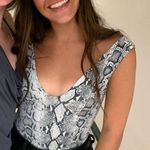 FORE Snakeskin Bodysuit Gray Size XS Photo 1