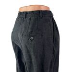 Apiece Apart Women's Black Pleated High Rise Wide Leg Crop Denim Jeans Size S Photo 2